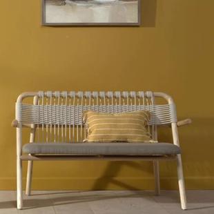 户外沙发藤编休闲PO0516家具阳台人实木计师露几天设靠背懒摇椅小