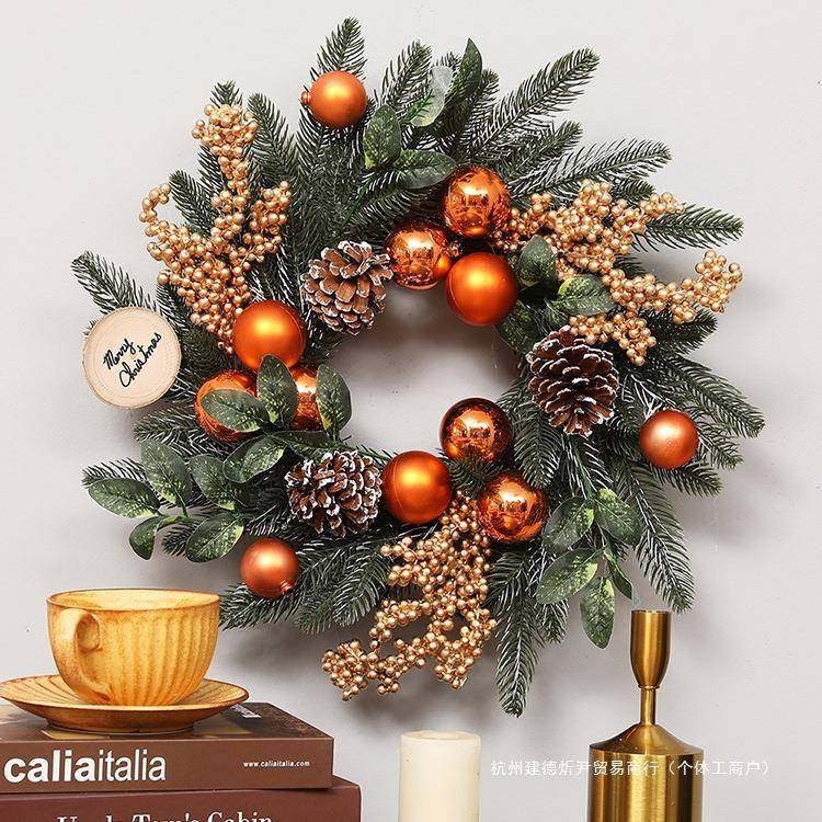 诞圣诞装饰景品创634意节圣诞花环门挂藤条橱窗氛围场布置圣树挂,节庆用品/礼品,圣诞装饰品,淘宝优惠券,粉丝福利购,淘宝优惠卷