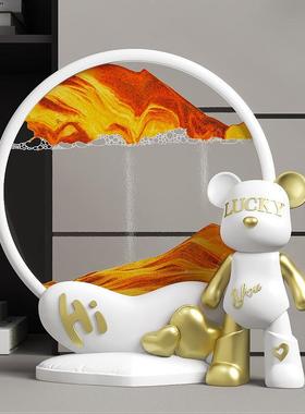 意沙漏幸运流沙桌面流QJ6548沙画创摆件家居客厅酒柜关玄办公室装