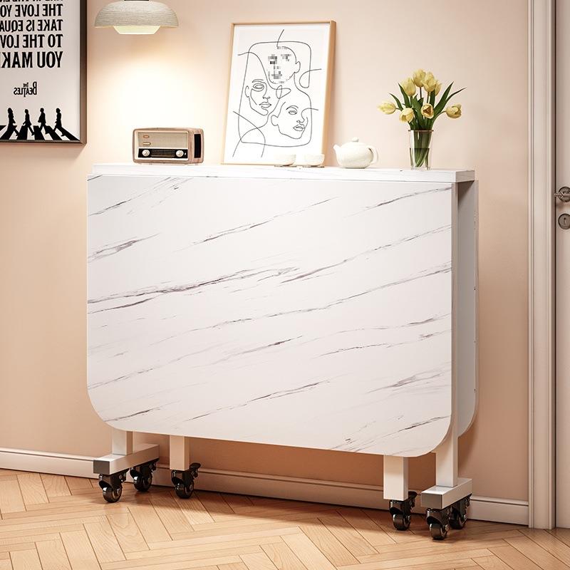 折叠餐型桌家用小小户吃饭子出租房可移桌动简易饭桌简约F776HTM7