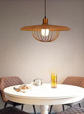 吊胡桃色餐厅灯创意服装店吧台吊线灯铁YY080901d艺le过木道阳台