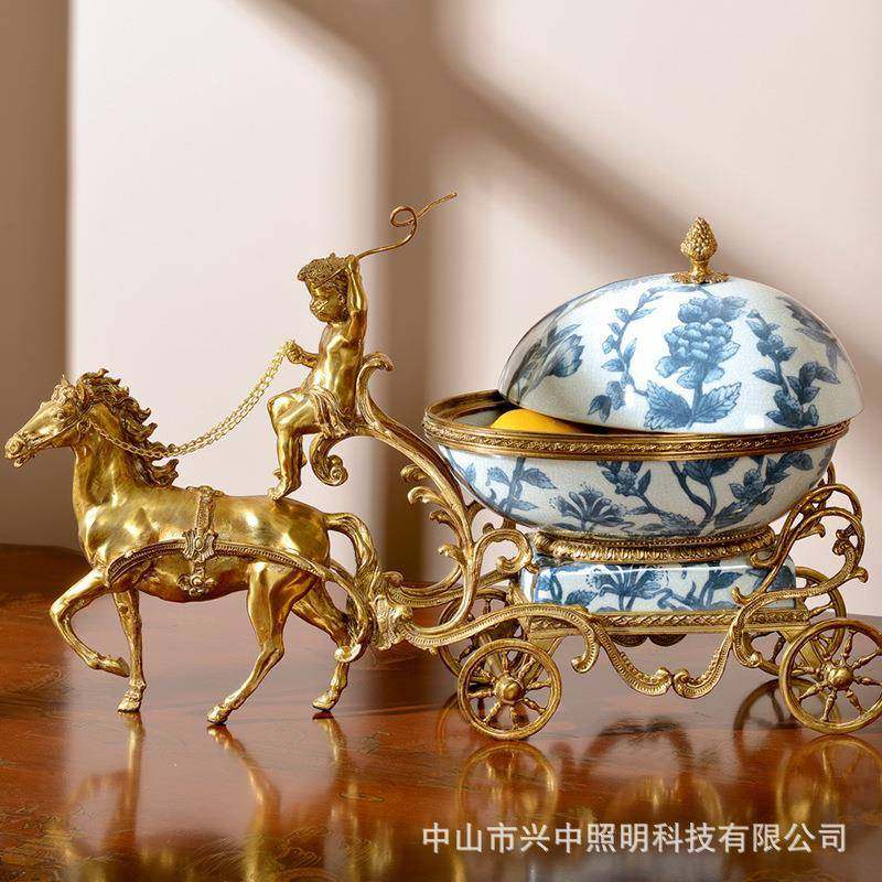 欧式雪摆手橇鹿车酒架果盘餐厅RA375N餐桌件工艺陶装饰瓷品,家居饰品,装饰摆件,淘宝优惠券,粉丝福利购,淘宝优惠卷