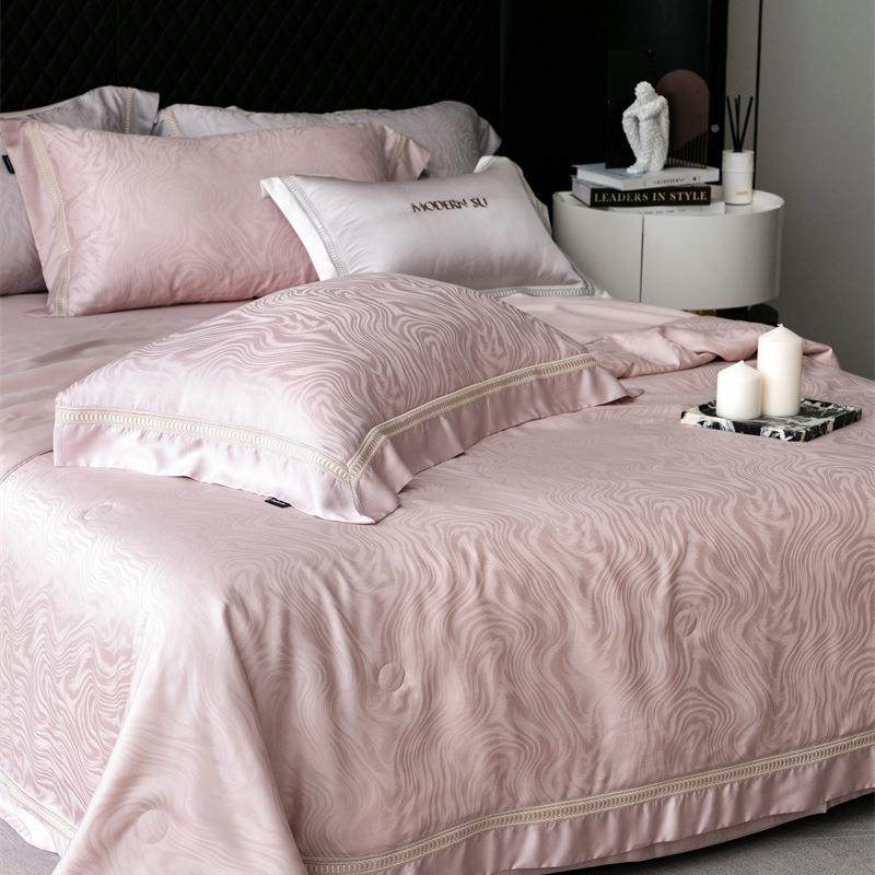 精天丝Modern.s提花绣夏凉被丝滑裸睡兰蚕丝夏季薄被子刺被轻芯美,床上用品,化纤被,淘宝优惠券,粉丝福利购,淘宝优惠卷