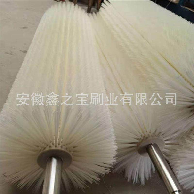 厂家生植毛业式卷边毛辊刷工毛刷辊滚筒产刷尼龙DBT丝清洗毛刷辊
