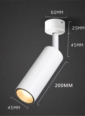 TRIC客厅灯顶式AW71轨道灯嵌吸入式长筒灯LED具餐厅商场可调角度