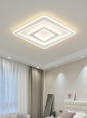 全光谱10509创意几何大客极厅纯简白气智能吸顶灯卧室温馨氛围护