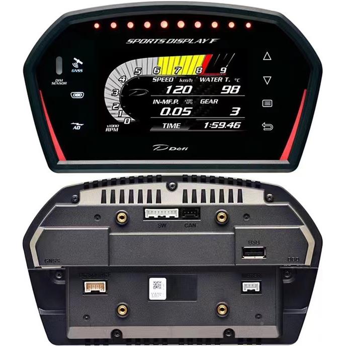 DEF轮IDDF车改装多功能o汽bd液S晶仪表转速涡水DRFS温油温油压速
