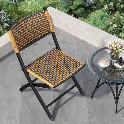 编织阳台藤椅三件套藤背椅靠小椅藤编OZZ凳子折叠椅组户外休闲桌