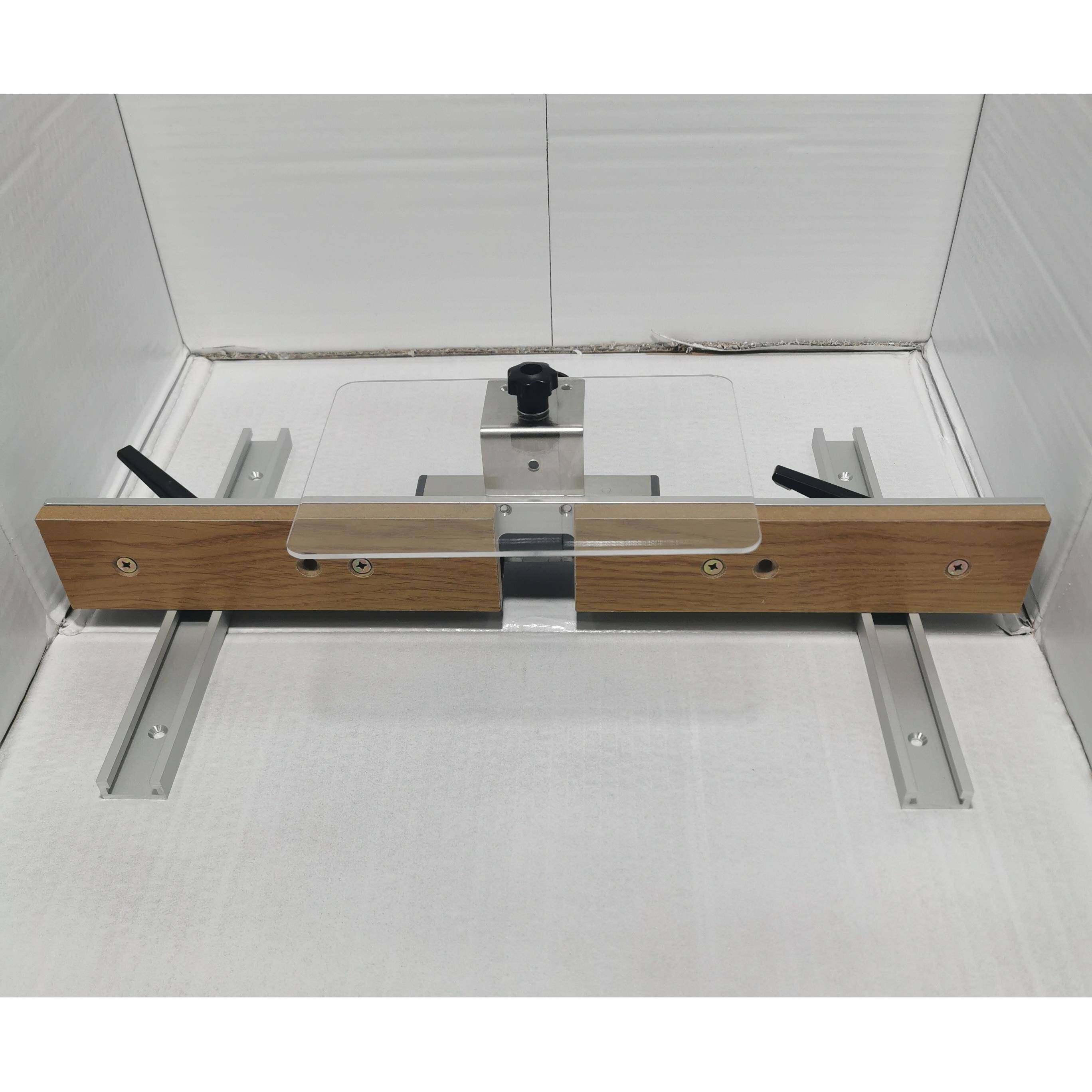 迷你简易机木工工作台雕刻机配件倒KS-003台面集装尘靠山台锯限尺