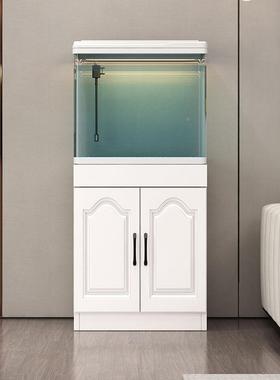 鱼缸客厅小型换一体家用落地中型热弯免水桌面水璃juxk4hKQ族箱带