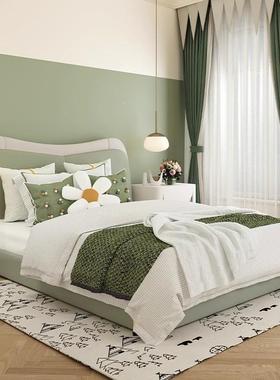 儿童房简约20231012床品装家居软样板房床品9件套宿民床样板间多