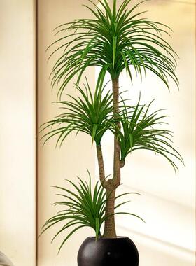 龙血树仿真绿龙须树铁龙树客厅装饰植室内型假植物盆F98SS8JS大栽