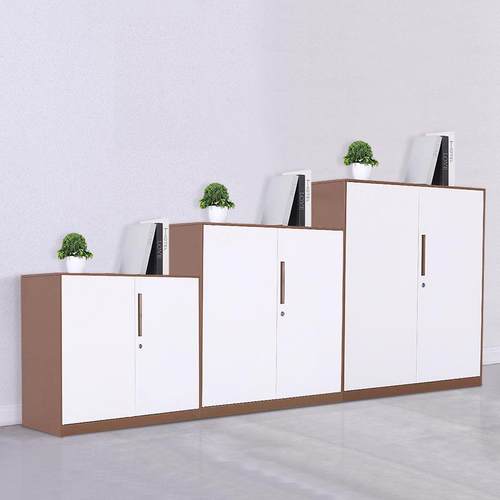 套色案二斗收纳钢制资公料带抽屉文件皮柜带锁1090*900档办室储物