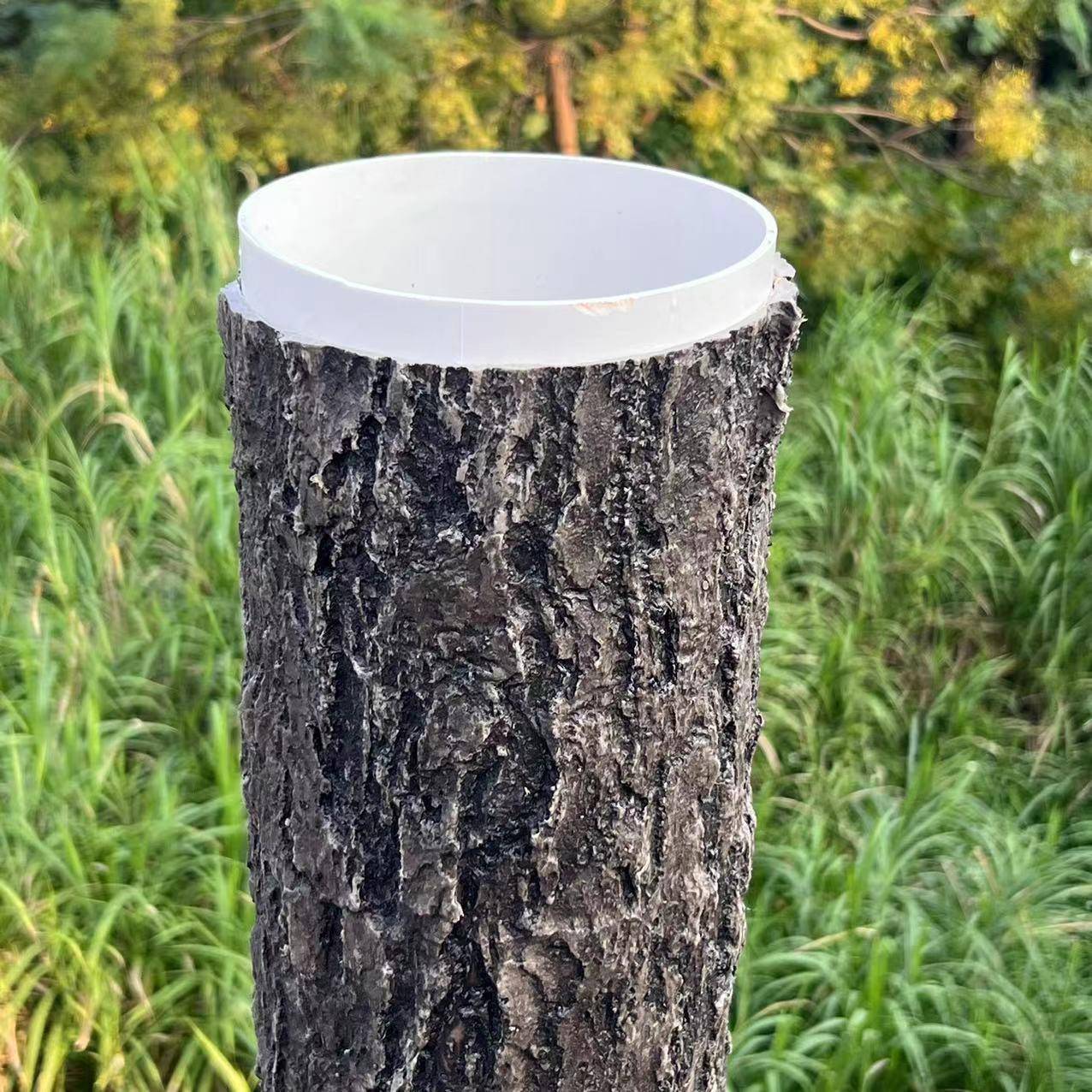 真松树皮美包水管道柱子贴墙面假下树皮装饰园林景仿观化防水KDW