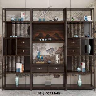 新中式实木办大桌班台大具气办公老板桌下无品牌/现代中式乌金木