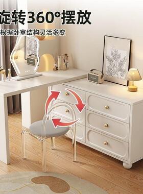 法纳式古梳妆台斗柜小户型卧室床尾化IXN5妆桌妆台一体收柜202新