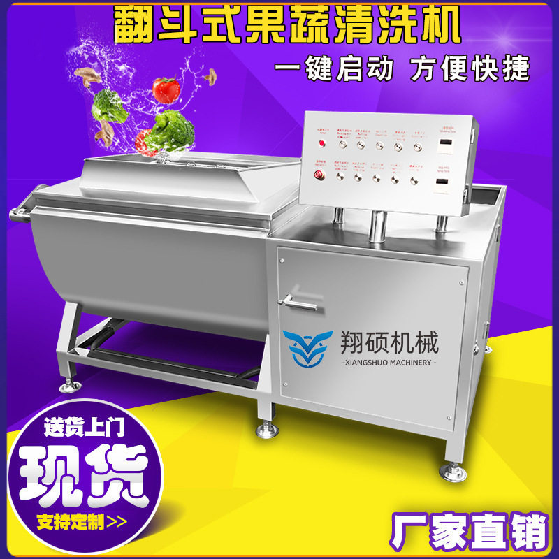 大型蕨菜马蹄菜蒜翻斗涡流洗菜机