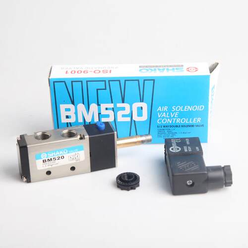 气动电磁阀换向控制 BM520 BM520-02S二位五通单电控SHAKO新恭 24