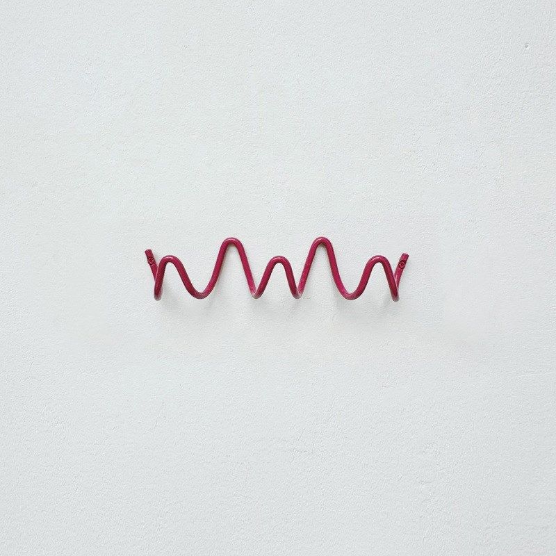 钩造GOUZAO 多巴胺红色挂钩玄关装饰铁艺衣架入户壁挂打孔挂衣架,收纳整理,挂钩/粘钩,淘宝优惠券,粉丝福利购,淘宝优惠卷