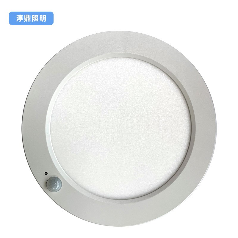 明装人体感应三防吸顶灯多功能三色调光超薄楼道磁吸感应面板灯