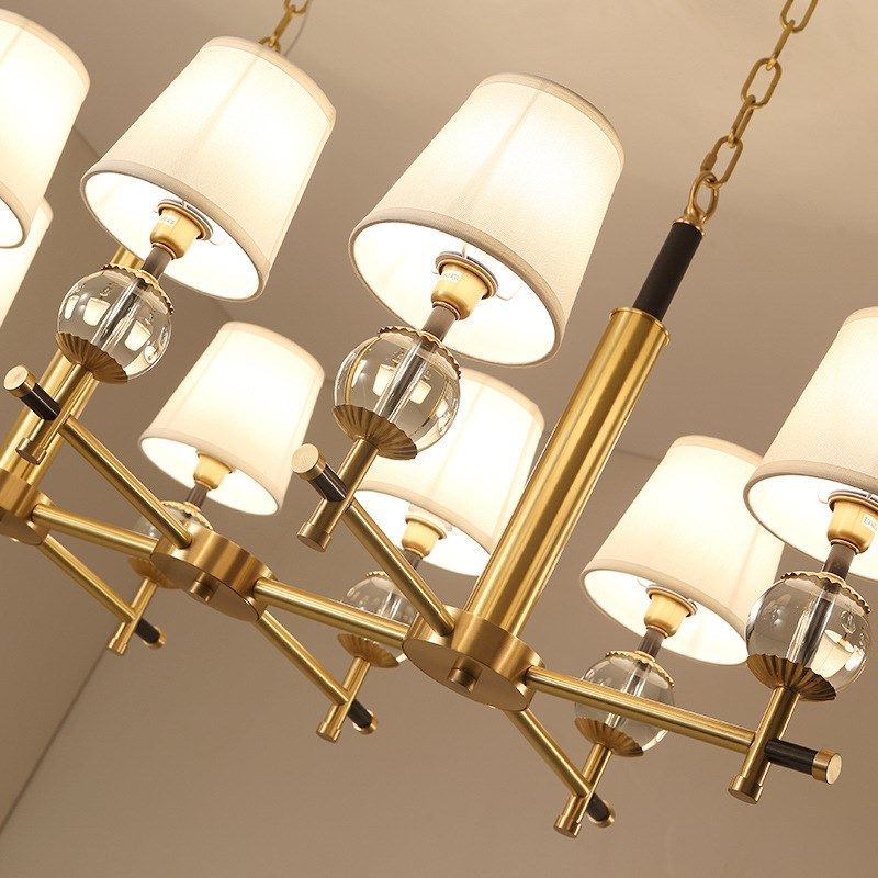 新款美式乡村全铜现代简约时尚设计师客厅餐厅书房样板房创意吊灯,家装灯饰光源,客厅吊灯,淘宝优惠券,粉丝福利购,淘宝优惠卷