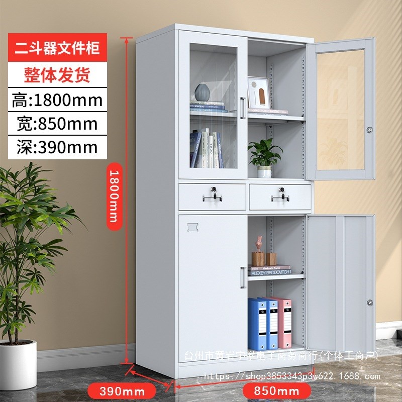 办公铁皮文件柜资料柜凭证柜财务会计大器械档案柜钢制带锁小矮柜