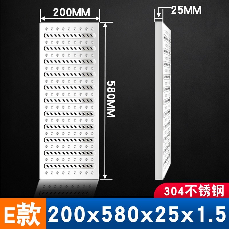 304不锈钢沟槽线性地沟U型槽水沟槽盖板厨房成品排水沟下水道水沟