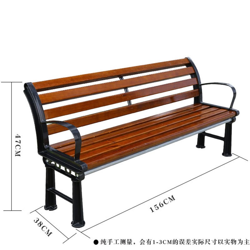 户外公园椅靠背长椅实木塑木环保休闲长椅防腐铸铁铸铝等候椅排椅