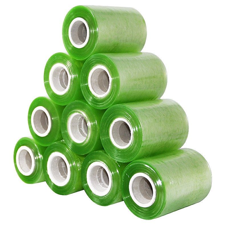 电线捆扎工业包装膜塑料拉伸自粘透明嫁接膜5cm宽打包膜PVC缠绕膜