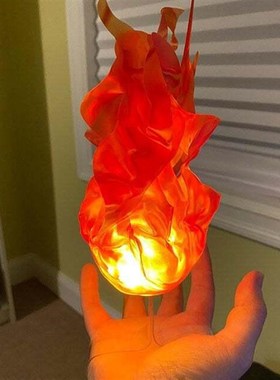 跨境Halloween Floating Fireball Prop万圣节浮动火球派对道具