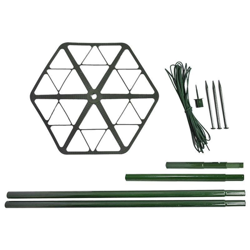 绿色伪装网支撑杆铝合金地钉地桩尼龙张网器帐篷拉绳