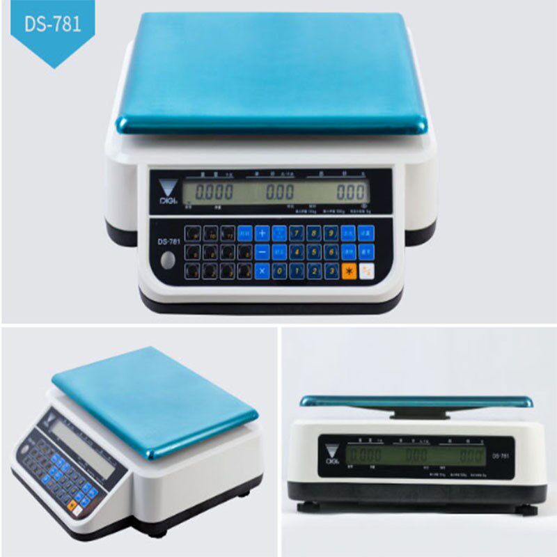 寺冈DS-781/782电子计价收银秤15kg超市水果店菜市场电子台秤
