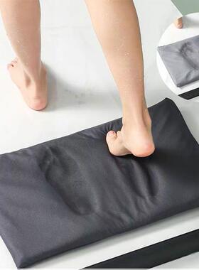 藻软垫吸水脚垫干湿硅分离浴卫生泥间速AE101074干家用防滑地垫硅