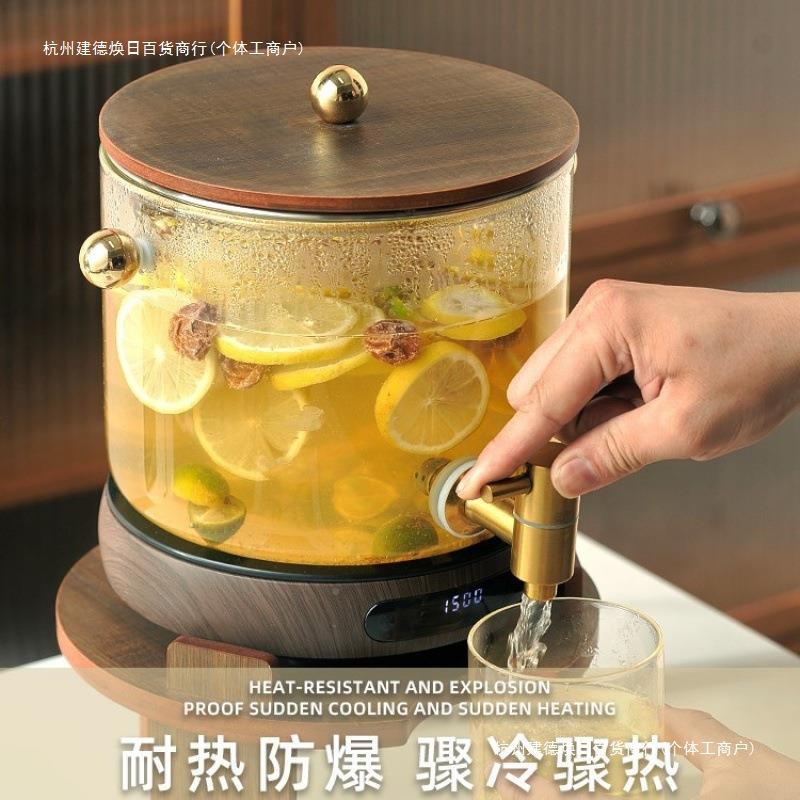 容玻璃冷热水店壶带龙头耐大高温无品牌/饮料量果汁凉养生酒烧水