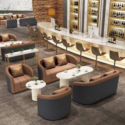 售楼处接待公洽桌谈椅组合欧式50360简约接待室办客接待会沙发一