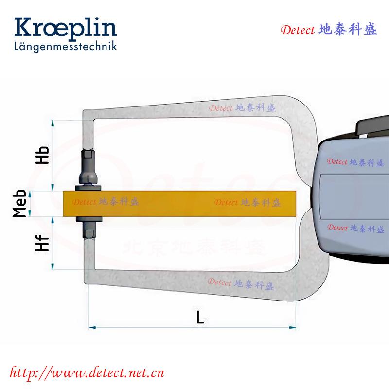 德国krepli量n厚度测卡规OD60100To带表卡规D121PQY00T测厚卡规