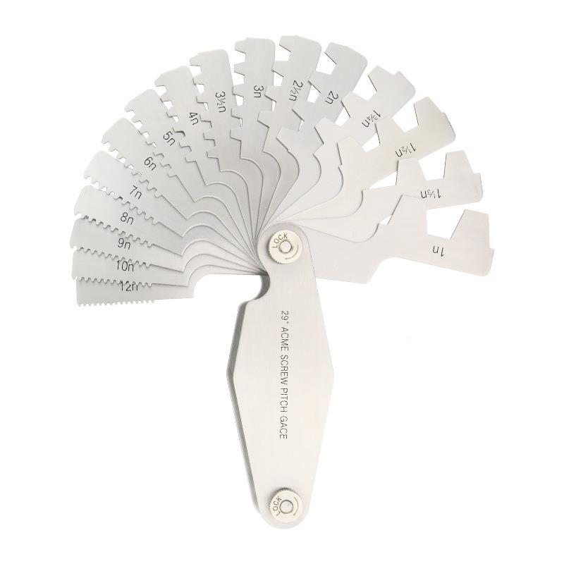 不锈制铁2°英制美30°公制米制ACE梯形螺YBI纹样9板TM型螺距规牙