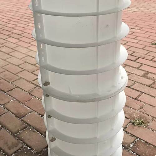 光KPS伏圆形塑料模具预制水泥混墩凝土太阳能发电础基配重块模板