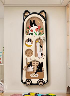 多巴胺洞挂小洞装板入户玄关饰画卡通狗客厅SSY-648画置物挂衣架