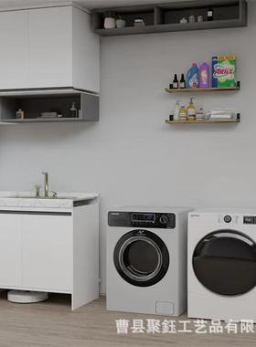 木厨制置物架架复古墙壁装饰架浮动架搁板书客架厅房货无品牌/实