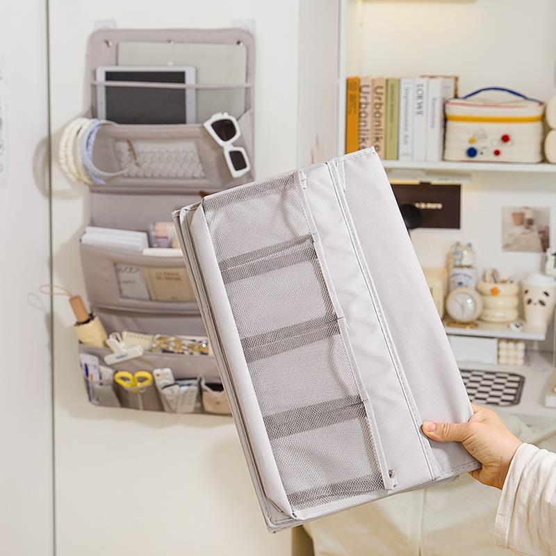 众之亿床上置物墙面上ltao7440手放机衣物的收纳挂袋铺上床头架床