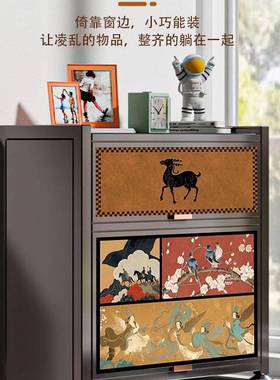 飘一窗13046柜卧室阳台柜子中古风放收窗台专用纳储柜物子体防晒