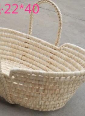 编婴儿篮子手提篮LEJ宝睡蓝月子提拍照躺外出平便携手婴儿宝篮