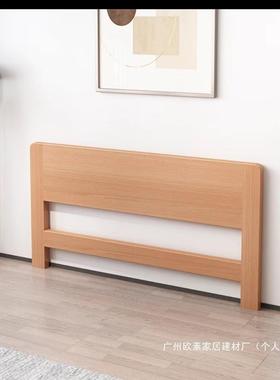 实木SDGE8482榉床头板15新款靠背板木18米简约现代榻榻米双人.床