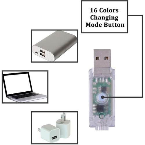 控七同步灯串24键遥灯铜串1KMK6色变色线灯彩圣诞节铜丝灯室内彩
