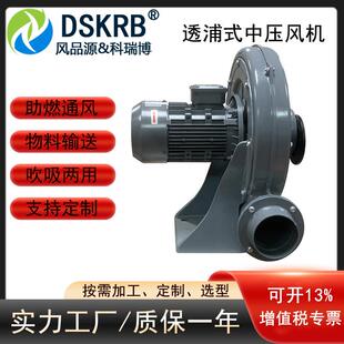 CX100A1.5KW心中压风机-吹膜机用中压鼓风机78778投料站吸尘离风