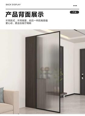 入户屏MHF关柜客厅隔断对门奶油正风进门风酒柜玄关柜一体玄装饰