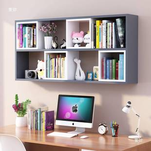 墙上架置物装架沙发厅壁挂式饰架床头收纳柜书儿童书架客YVG储物