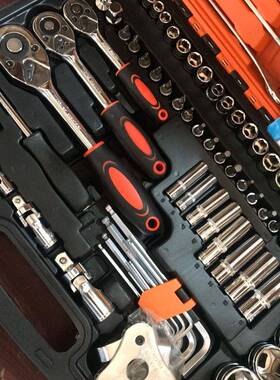 ITP12件套汽1修工具套装汽车维他修组套120+件套筒扳1手组合其