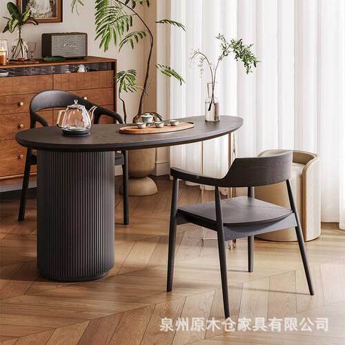 一中式阳台新小户茶桌书桌体茶具茶台整套岩板茶桌椅组合HMD家一